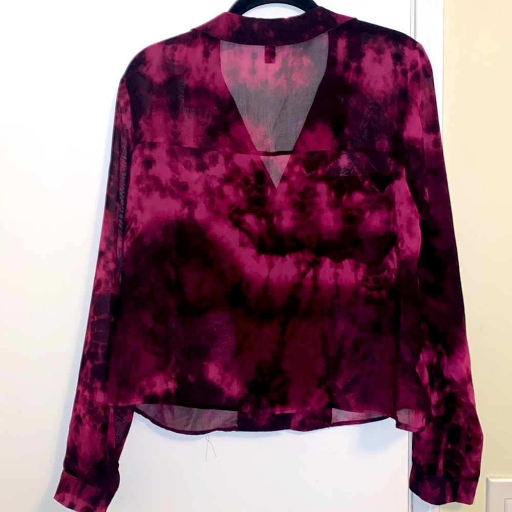 ZARA tie dye sheer blouse - Picture 7 of 7